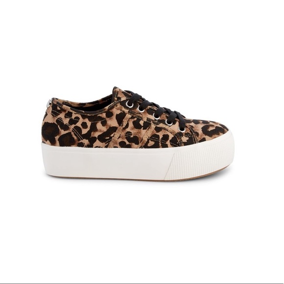 steve madden leopard platform sneakers